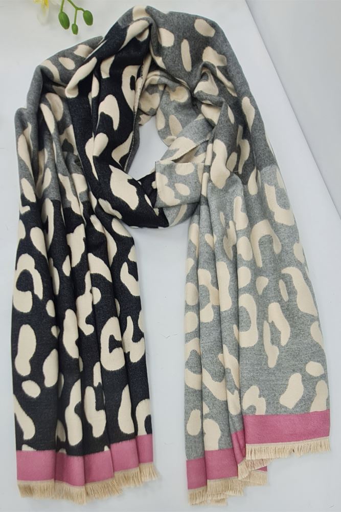 Multicolor Leopard Print Scarves