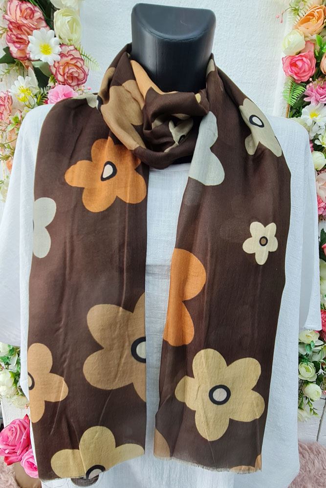 Daisy Flower Print Scarves