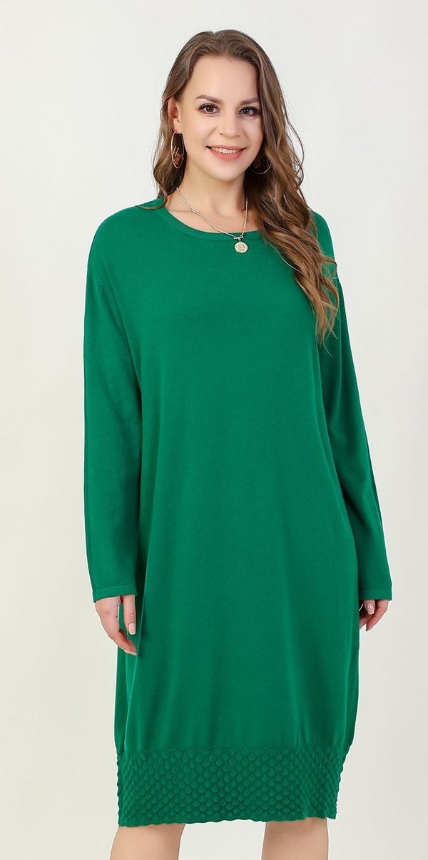 Plain Soft Knit Viscose Dress