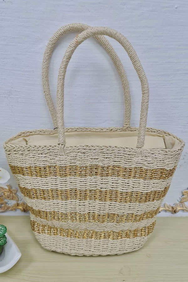 Bamboo Beach Tote Shoulder Bag