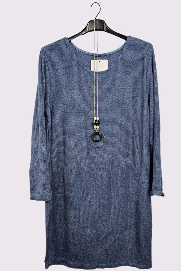 Plain Necklace Dress