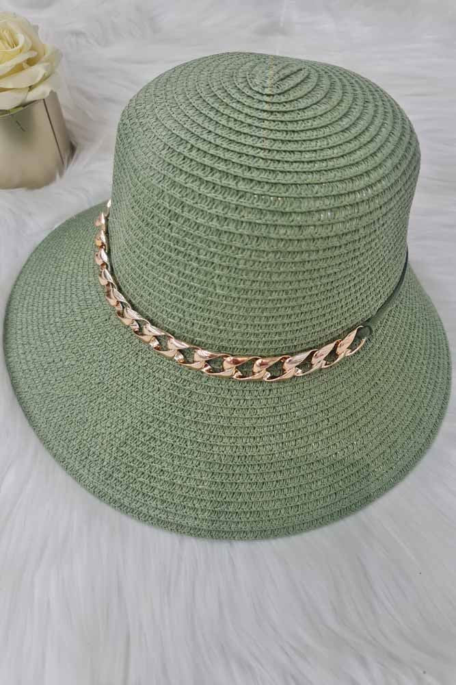 Crochet Pattern Metal Chain Bucket Hat