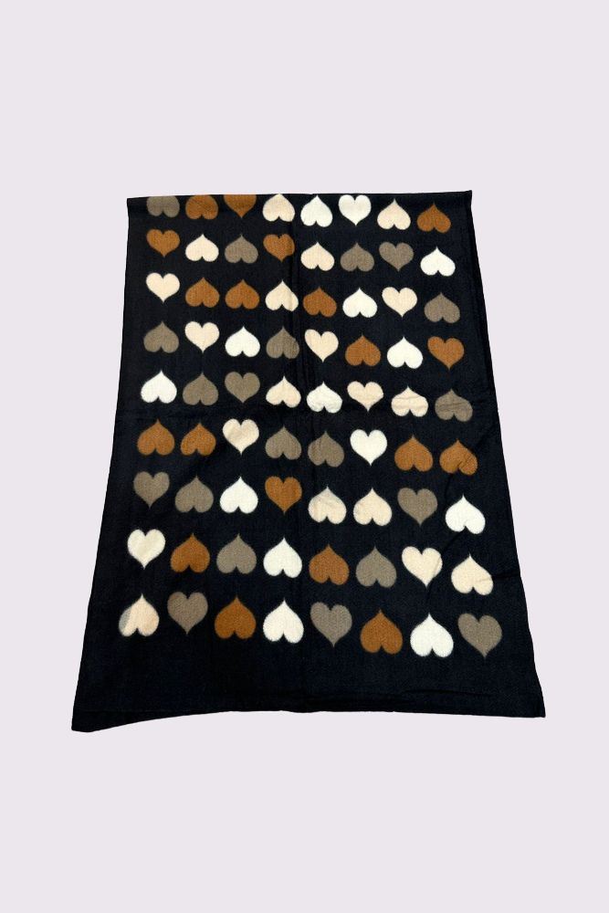 Multicoloured Love Heart Soft Feel Scarves