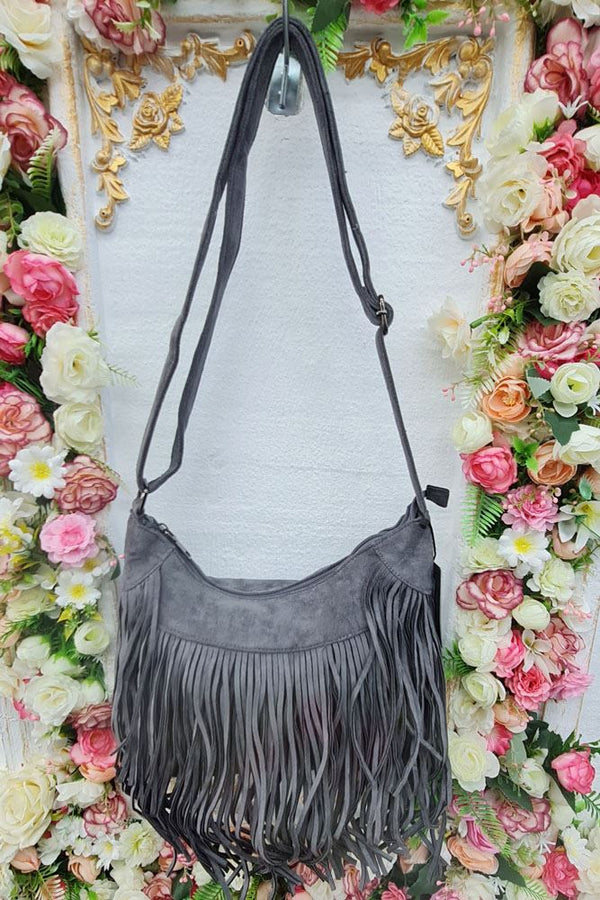 Tassel Adjustable Strap Crossbody Bag