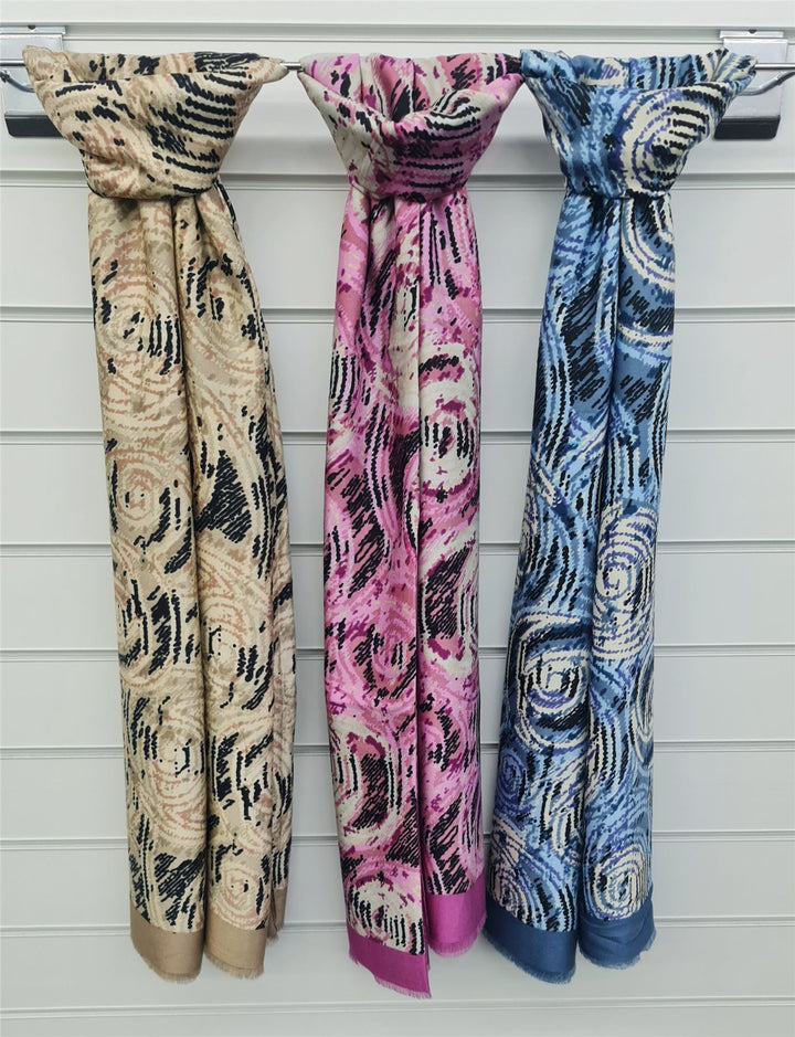 Swirl Pattern Scarves