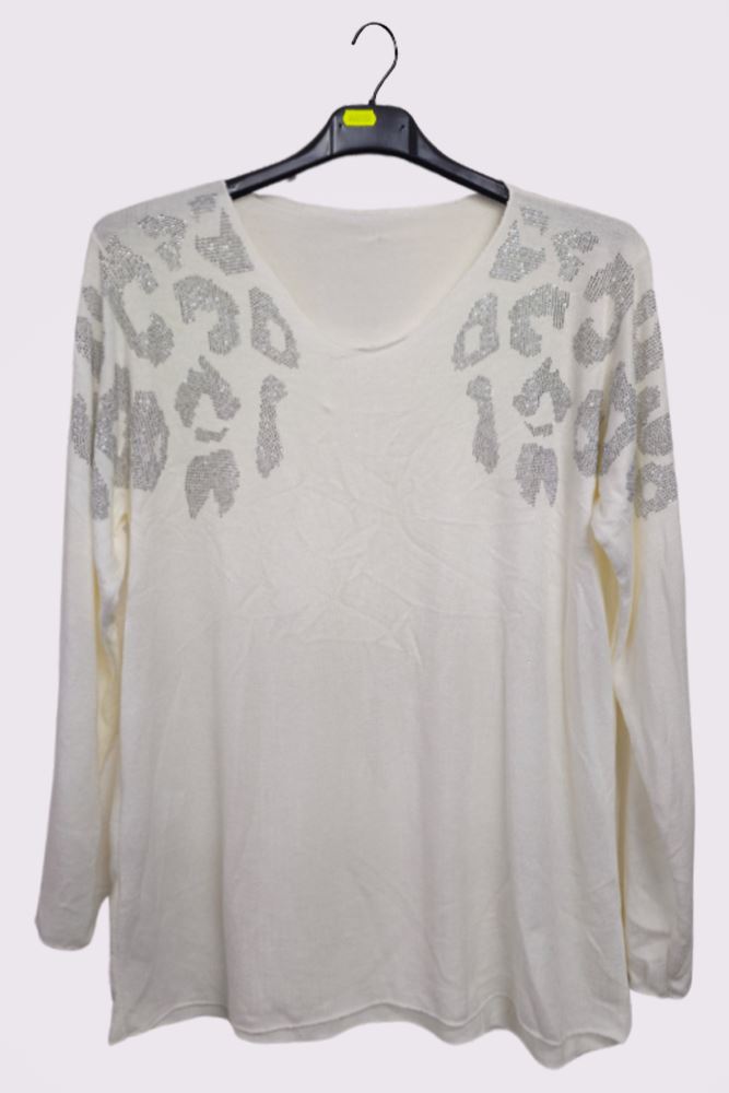 Diamante Soft Knit Top