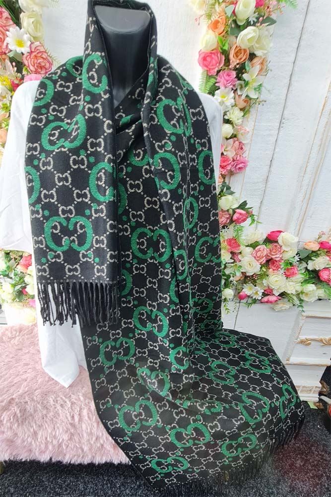 Geometric Print Soft Feel Tassel Scarves