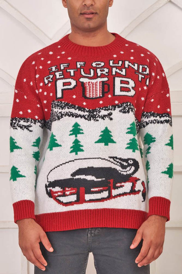 Christmas If Found Return To Pub Jumper