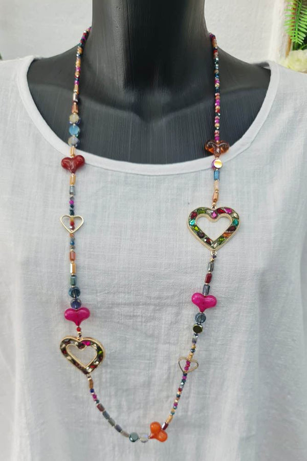 Beaded Heart Necklace