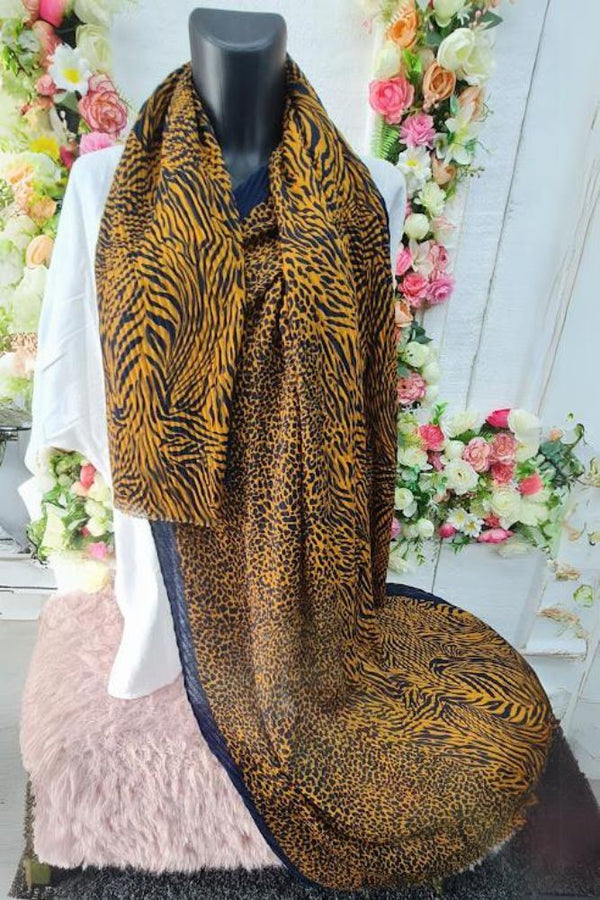 Leopard Zebra Print Scarves