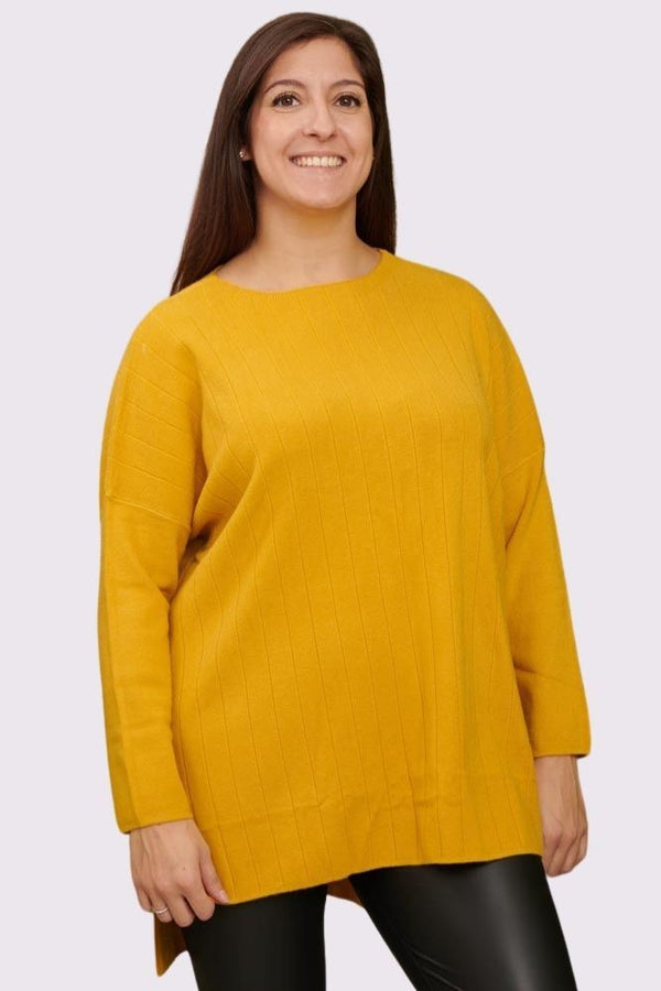 Plain Dipped Hem Top