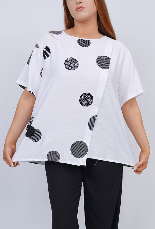 Polka Dot Print Top