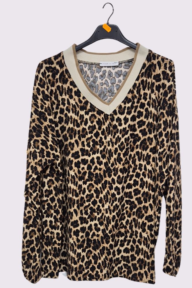 Leopard Print Tunic Top