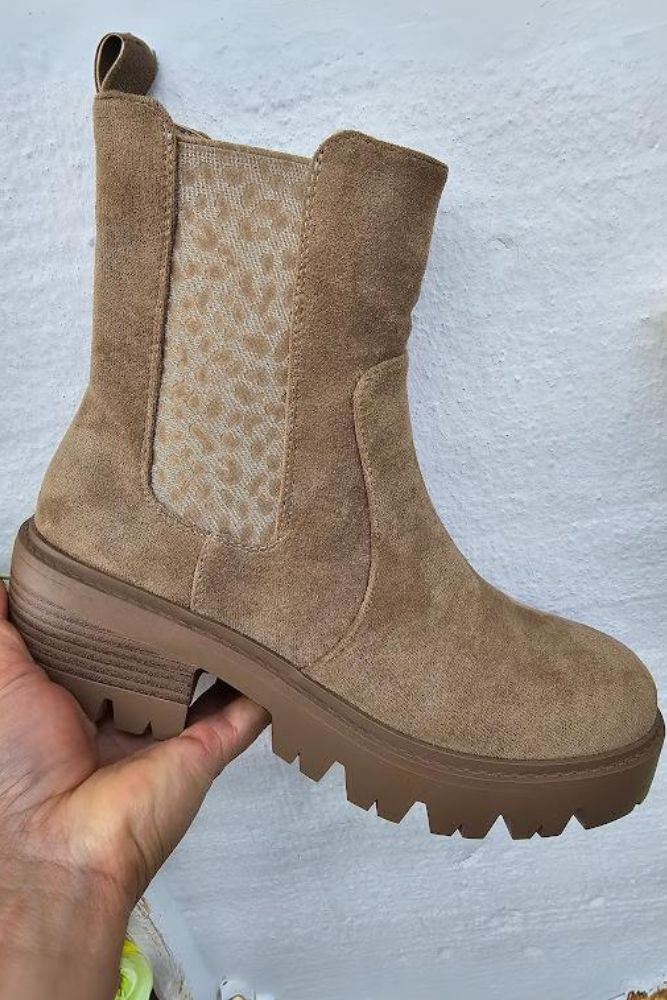 Chunky Elastic Ankle Boot