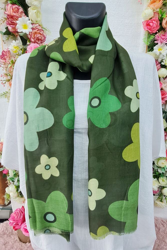 Daisy Flower Print Scarves