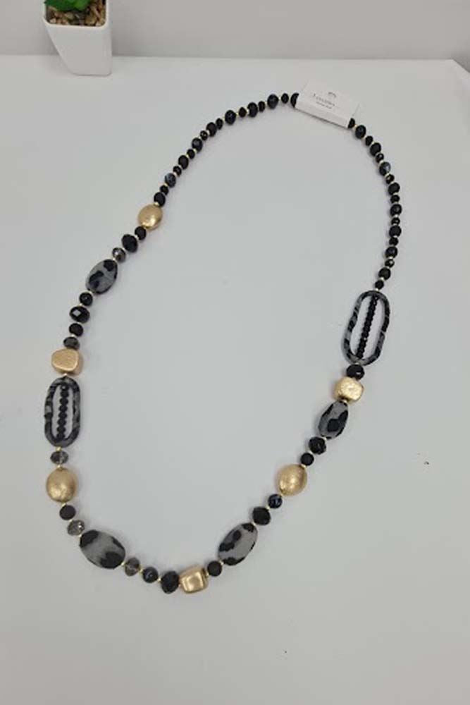 Two Tone Beaded Necklace