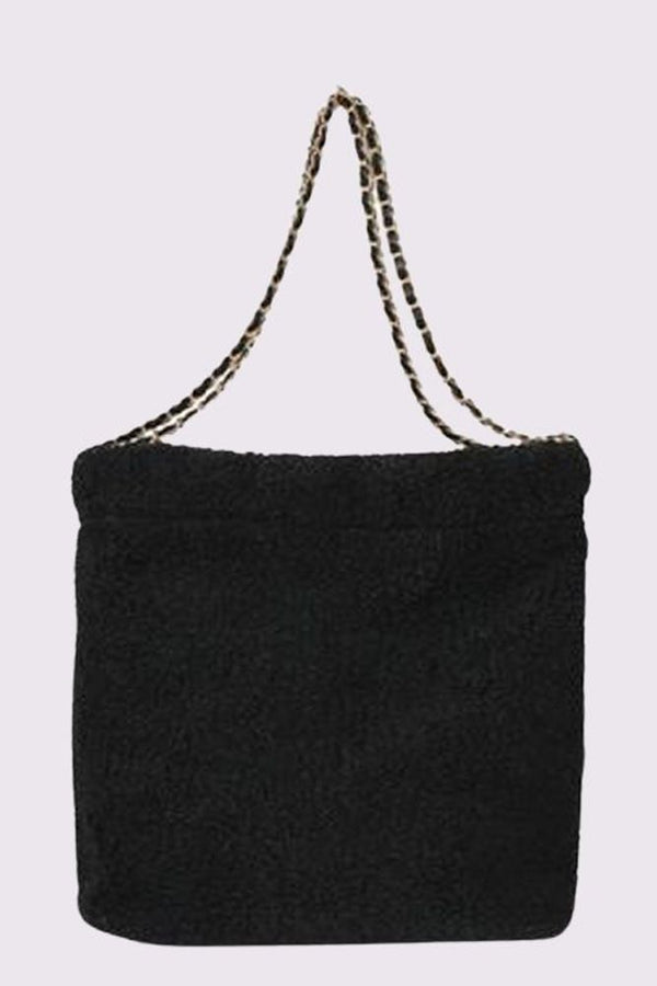 Fluffy Faux Fur Square Shoulder Bag