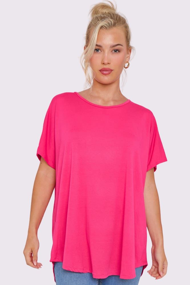 Plain Short Sleeve Top