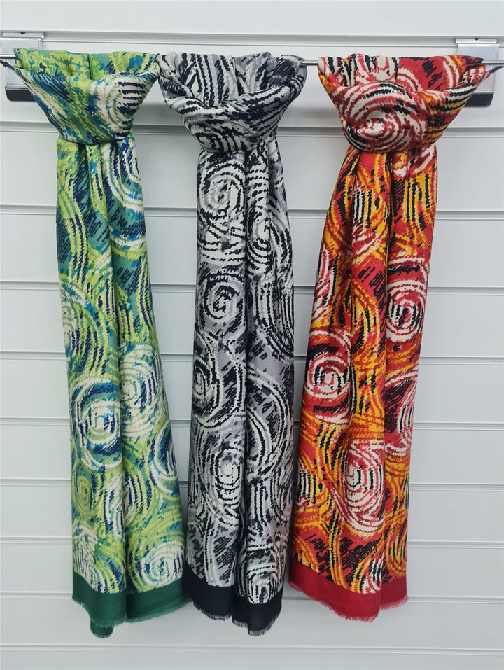 Swirl Pattern Scarves