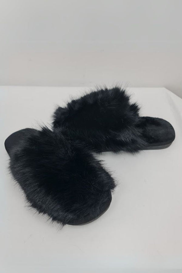 Faux Fur Comfy Mules Slipper