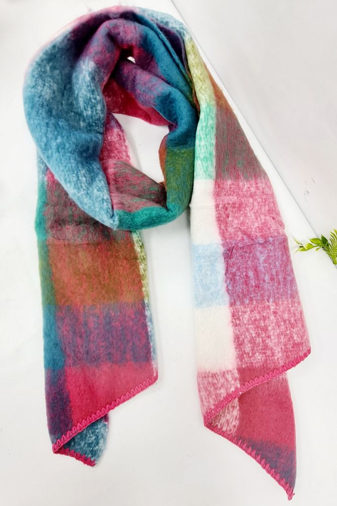 Check Pattern Soft Feel Scarves