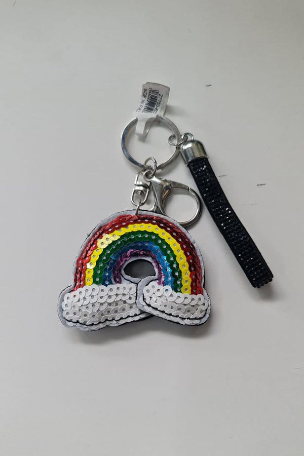 Sequin Rainbow Chain Keyrings