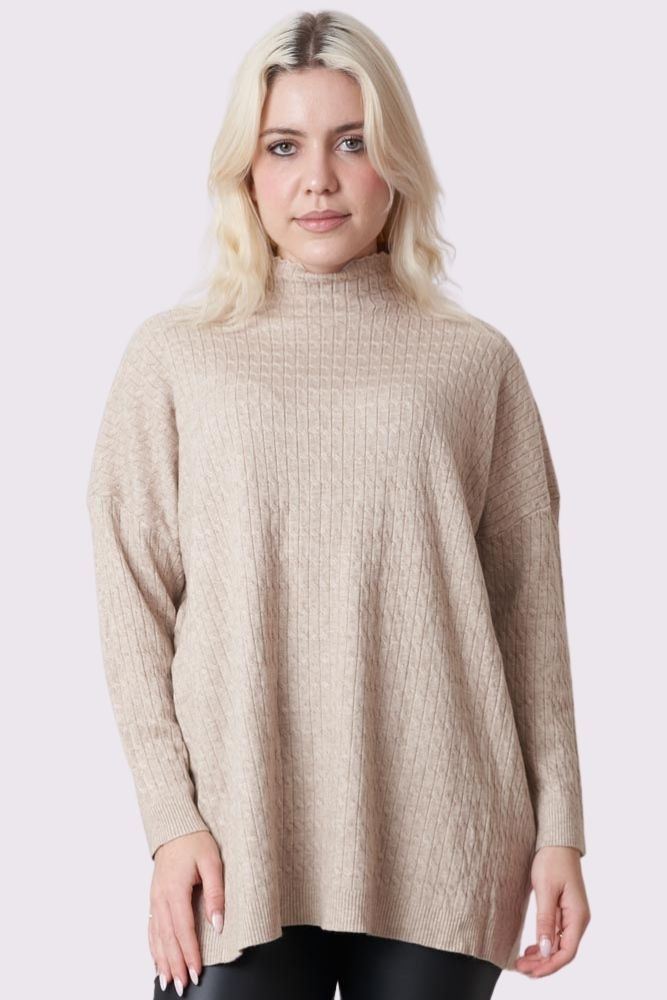 Plain Knitted Soft Feel Top