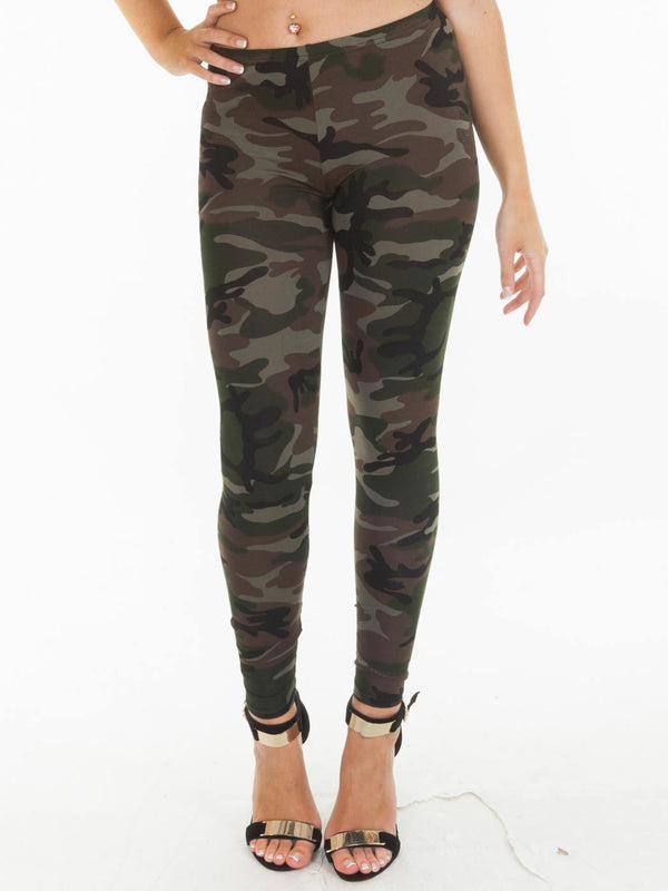 Wholesale Viscose Camouflage Print Legging