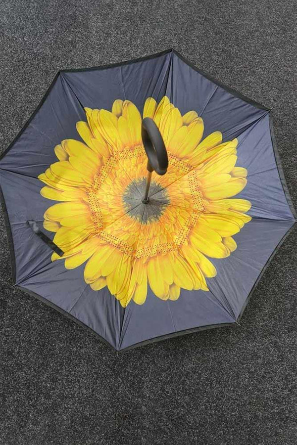 3d Large Flower Inverted Umbrella