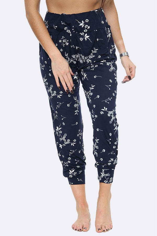 Small Floral Print Ali Baba Hareem Trouser