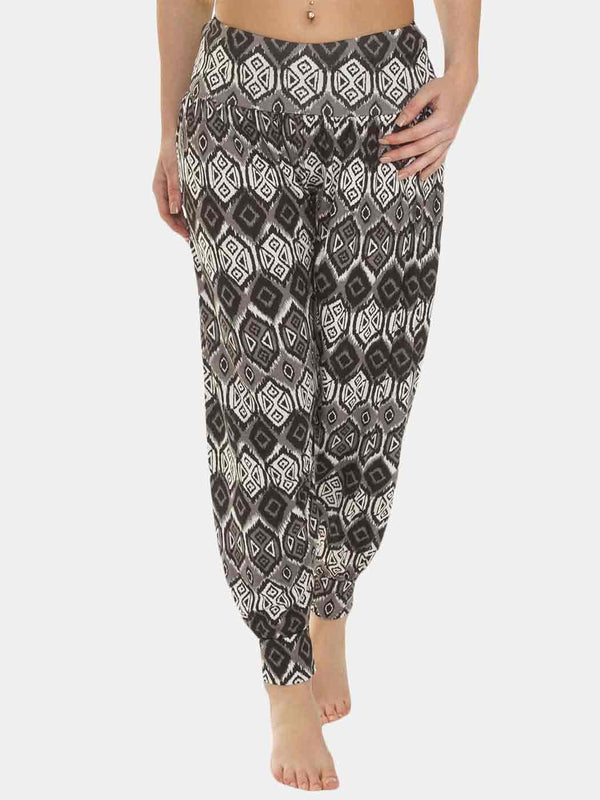 Ali Baba Large Aztec Print Full Length Harem Trousers