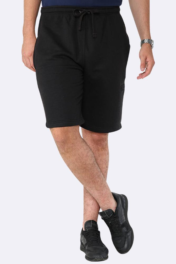 Men Drawcord Side Zipper Plain Shorts