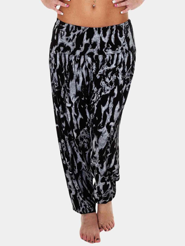 Ali Baba Tie Dye Print Full Length Harem Trousers