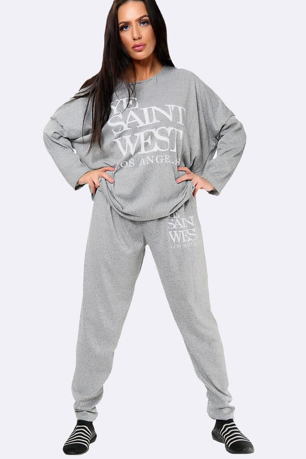 Ye Saint West Print Malr Italian Loungewear Set